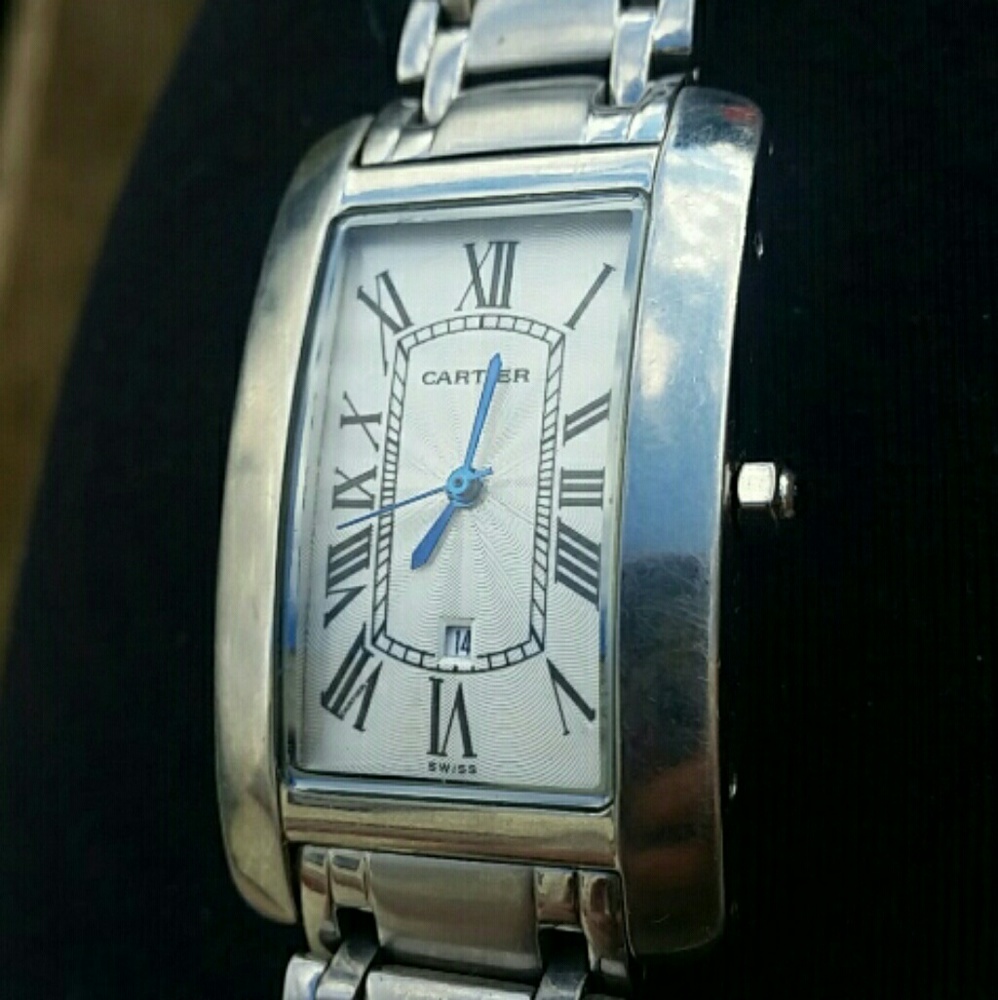 Cartier womens tank "anglaise" watch